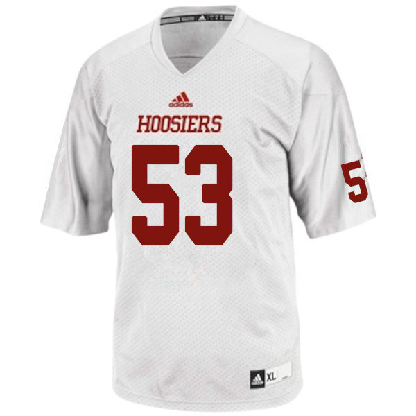 Men #53 Andrew Stamm Indiana Hoosiers College Football Jerseys Sale-White